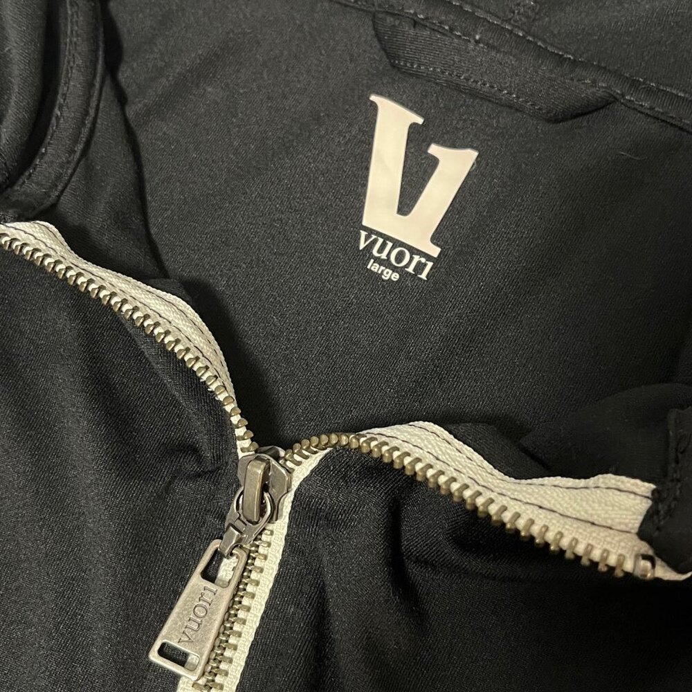 Vuori Womens Halo Performance Hoodie Size L Black Full Zip Dreamknit Gym - Picture 7 of 13
